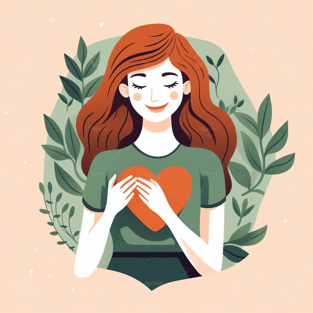 Femme représentant la confiance