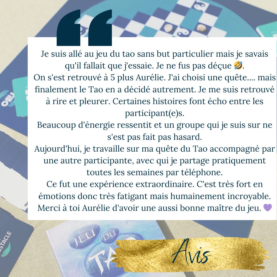 Témoignage 3 - Tao